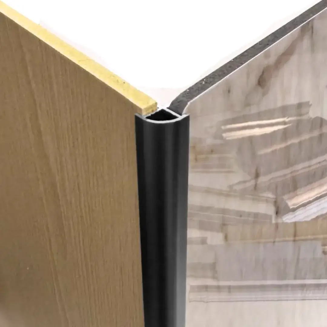 Profil colț exterior semirotund pentru panou 8 mm, negru mat (LN-LT-8809) [1]